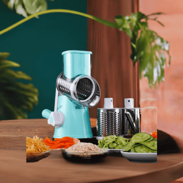 Round mandoline slicer.